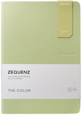Zequenz A5 Size 14.8x21cm Color Series 80gsm Cream Coloured Paper 360 Degree Flexible A5 Notebook Dotted 200 Pages(Olive Green)