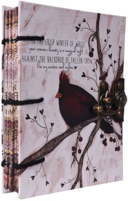 Desert Town Eco Friendly Unlined Handmade Cotton Paper A5 Diary Unruled 144 Pages(Multicolor)