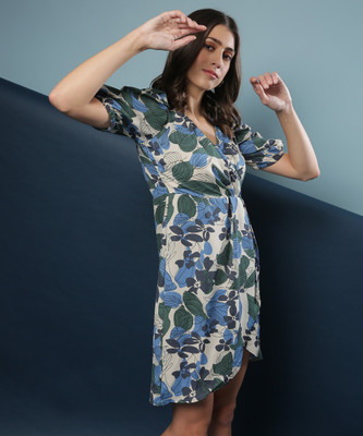 CAMPUS SUTRA Women A-line Multicolor Mini/Short Dress