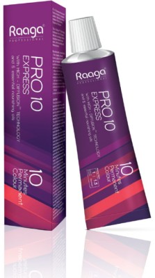 RAAGA PROFESSIONAL Pro 10 Express Permanent Hair Colour | Dark Brown 3 | 90 gm (Pack of 1) , Dark Brown