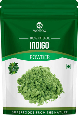 Wostoo 100 Percent Natural Indigo Hair Colour Powder 250g (Pack of 1)(250 g)