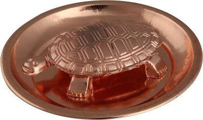 Kritharth Creation Fengshui Tortoise kachwa Small Size Decorative Showpiece  -  2 cm(Copper, Red)