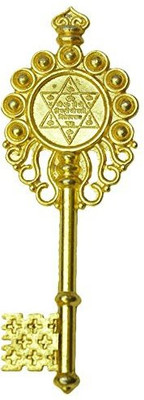SHASHWAT CREATION Bronze Kuber Kunji Key Original Vastu Fengshui for Wealth and Prosperity (2pcs) Brass Yantra(Pack of 1)