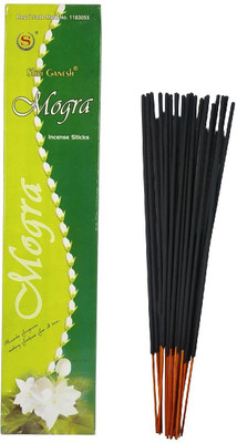 Adhvik Box Pack of 1 (15 Sticks Each Box) Mogra Premium Agarbattis Incense Sticks Mogra(15 Units, Set of 1)