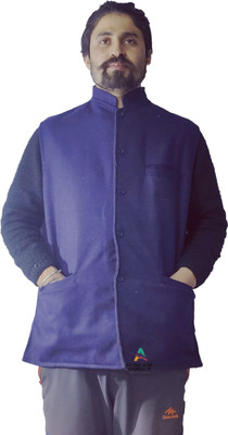 ARUNA KULLU HANDLOOM Full Sleeve Solid Men Jacket