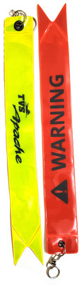 ShopTalk Tvs Apache Strip Warning Tag Key Chain