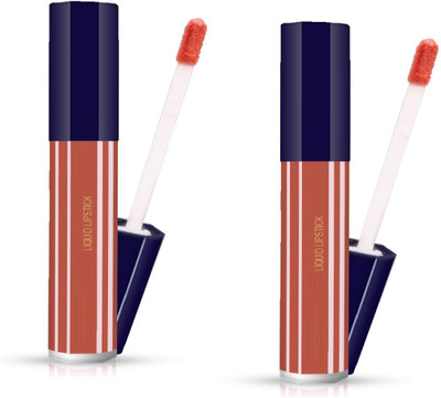 GFSU 2 SET OF LIQUID WATER PROOF LIPSTICK(brown, 12 ml)