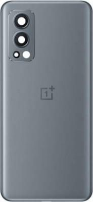 SlopK OnePlus Nord 2(Glass)With Camera Lens Back Panel(Gray Sierra)
