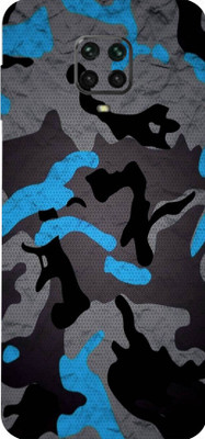 LAMHA Poco M2 Pro Mobile Skin(Ultra Super Camouflage Blue Skin With High Mattte Finish.)