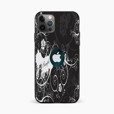 qth apple iphone 12 pro Mobile Skin(White, Black)