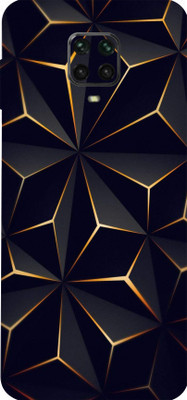 BUGGU POCO M2 Pro Mobile Skin(Ultra Super Black Abstract Shape Skin With High Matte Finish.)