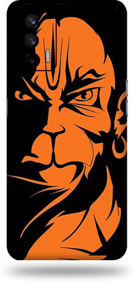AsSkin Realme X7 Max Mobile Skin(Ultra Super Hanuman Veera With High Matte Finish.)