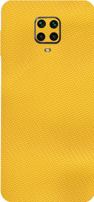 BugguSkin POCO M2 Pro, Poco m2 Pro Mobile Skin(Ultra Super Yellow Carbon Fiber Skin With High Matte Finish.)