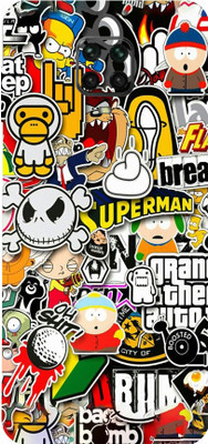LAMHA Poco M2 Pro Mobile Skin(Ultra Super Sticker Bombing Skin With High Mattte Finish.)