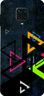 LAMHA Poco M2 Pro Mobile Skin(Ultra Super Color Triangles Skin With High Mattte Finish.)