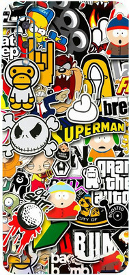 TJ CREATION SAMSUNG GALAXY M02 Mobile Skin(Ultra Super Sticker Bombing Skin With High Matte Finish.)