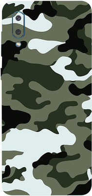 BugguSkin SAMSUNG GALAXY M02 Mobile Skin(Ultra Super Camouflage Winter Skin With High Matte Finish.)