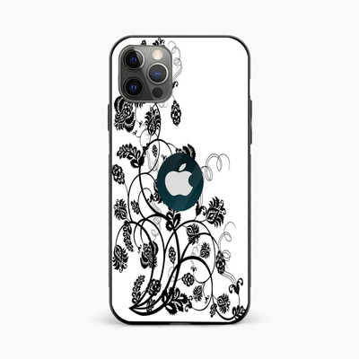 qth apple iphone 12 pro Mobile Skin(White, Black)