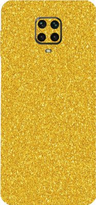BugguSkin POCO M2 Pro, Poco m2 Pro Mobile Skin(Ultra Super Golden Glitter Skin With High Matte Finish.)