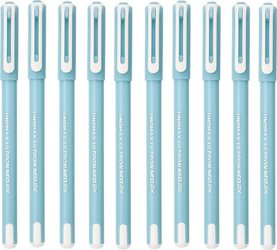 UNOMAX Ultron Neo 2x Ball Pen(Pack of 10, Ink Color - Blue)