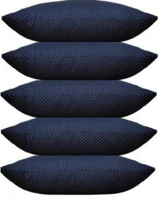 SAVIMA FASHION Microfibre Polka Sleeping Pillow Pack of 5(Dark Blue)