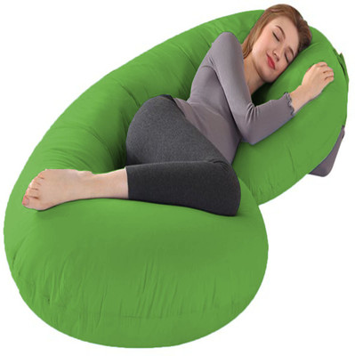 Texlux Microfibre Solid Pregnancy Pillow Pack of 1(Green)