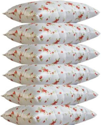 SAVIMA FASHION Microfibre Floral Sleeping Pillow Pack of 6(White)