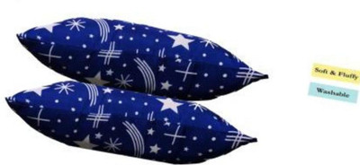 SAVIMA FASHION Microfibre Abstract Sleeping Pillow Pack of 2(Blue)