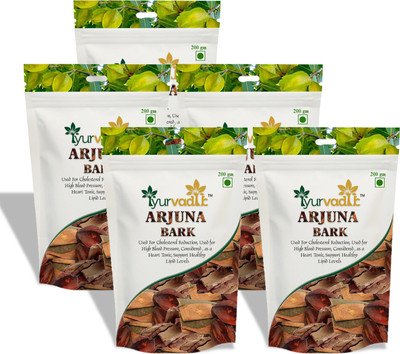 iyurvadik Organic Arjun ki Chaal - 1000 Gm - Terminalia Arjuna Bark Heart Care Remedy Seed(1000 g)