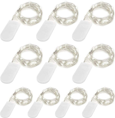 Verilux 20 LEDs 1.01 m White Steady Strip Rice Lights(Pack of 4)