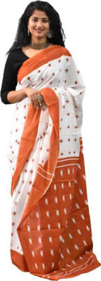 NIKHILAM Printed Handloom Pure Cotton Saree(Multicolor)