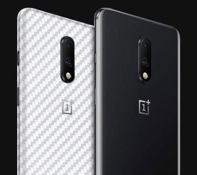vmt stock Back Screen Guard for OnePlus 7 -Carbon Fiber 3D Back Skin(Pack of 2)