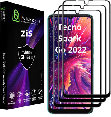 iWishKart Edge To Edge Screen Guard for Tecno Spark Go 2022(Pack of 3)