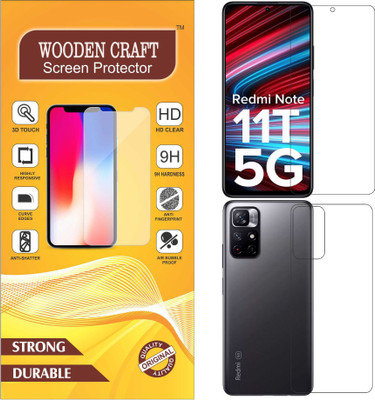 wooden craft Front and Back Screen Guard for Xiaomi Redmi Note 11T 5G {Flexible}, 21091116AI, REDMI Note 11T 5G(Pack of 2)