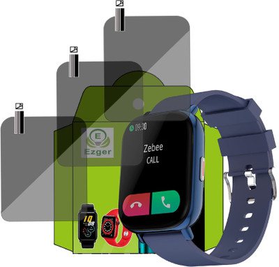 EZGER Screen Guard for ZEBRONICS Zeb Fit 7220 CH SMARTWATCH SCREEN GUARD(Pack of 3)
