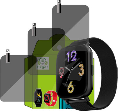 EZGER Screen Guard for ZEBRONICS Zeb Fit 7220 CH SMARTWATCH SCREEN GUARD(Pack of 3)