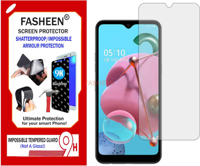 Fasheen Tempered Glass Guard for LG Q51 (Flexible Shatterproof)(Pack of 1)