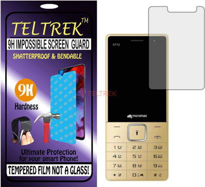 TELTREK Tempered Glass Guard for MICROMAX X 772 (Flexible Shatterproof)(Pack of 1)