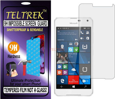 TELTREK Tempered Glass Guard for MICROSOFT LUMIA 650 DUAL SIM (Flexible Shatterproof)(Pack of 1)