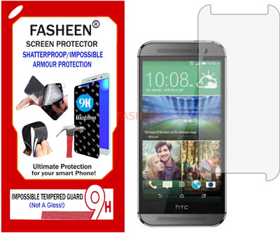 Fasheen Tempered Glass Guard for HTC ONE M8 16GB (Flexible Shatterproof)(Pack of 1)