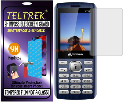 TELTREK Tempered Glass Guard for MICROMAX X754 (Flexible Shatterproof)(Pack of 1)