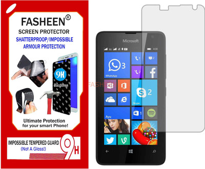Fasheen Tempered Glass Guard for MICROSOFT LUMIA 430 DUAL SIM1 (Flexible Shatterproof)(Pack of 1)
