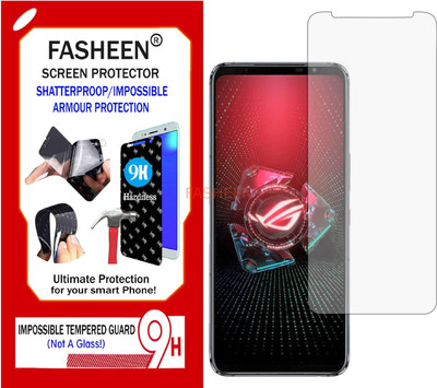 Fasheen Tempered Glass Guard for ROG PHONE 5 PRO (Flexible Shatterproof)(Pack of 1)