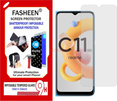 Fasheen Tempered Glass Guard for REALME RMX3231 (Flexible Shatterproof)(Pack of 1)