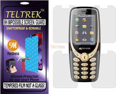 TELTREK Tempered Glass Guard for MICROMAX X1I 2017 (Flexible Shatterproof)(Pack of 1)