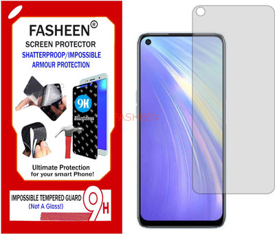 Fasheen Tempered Glass Guard for RMX2001(REALME 6) (Flexible Shatterproof)(Pack of 1)