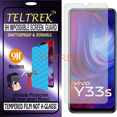 TELTREK Tempered Glass Guard for VIVO Y33S V2109 (Flexible Shatterproof)(Pack of 1)