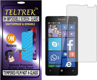 TELTREK Tempered Glass Guard for MICROSOFT LUMIA 435 (Flexible Shatterproof)(Pack of 1)