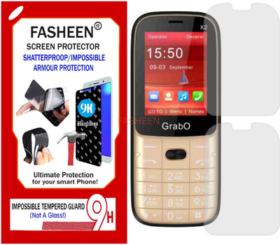 Fasheen Tempered Glass Guard for GRABO X2 (Flexible Shatterproof)(Pack of 1)