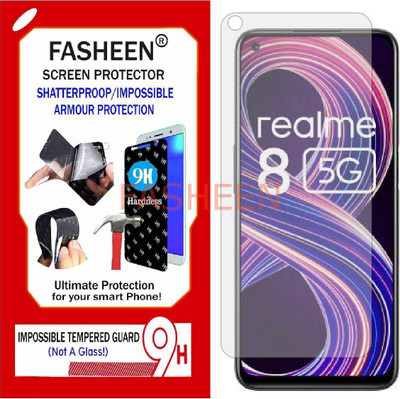Fasheen Tempered Glass Guard for REALME 8S 5G (Flexible Shatterproof)(Pack of 1)